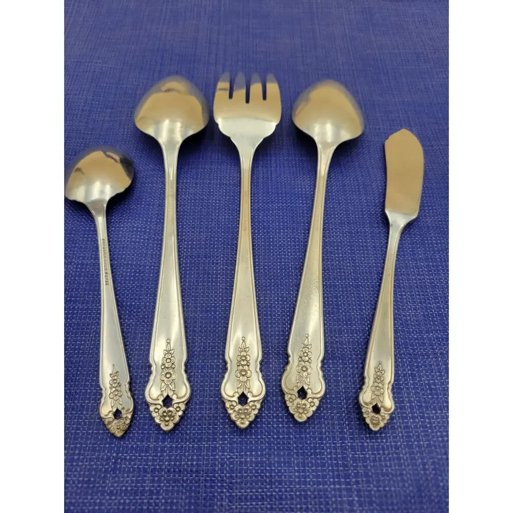 Oneida Prestige DISTINCTION Set 5 Pcs Serving Silverplate 1951